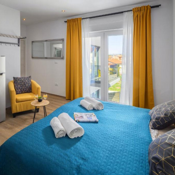 Das Wohnzimmer, Vila Valla Studio Apartments , Vila Valla Studio Apartments Fažana, mit Pool in der Nähe des Meeres, Valbandon, Istrien, Kroatien Valbandon