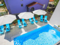 Aussenbereich, Vila Valla Studio Apartments Fažana, mit Pool in der Nähe des Meeres, Valbandon, Istrien, Kroatien Valbandon