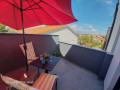 Studio mit Terrasse, Vila Valla Studio Apartments Fažana, mit Pool in der Nähe des Meeres, Valbandon, Istrien, Kroatien Valbandon