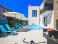 Aussenbereich, Vila Valla Studio Apartments Fažana, mit Pool in der Nähe des Meeres, Valbandon, Istrien, Kroatien Valbandon